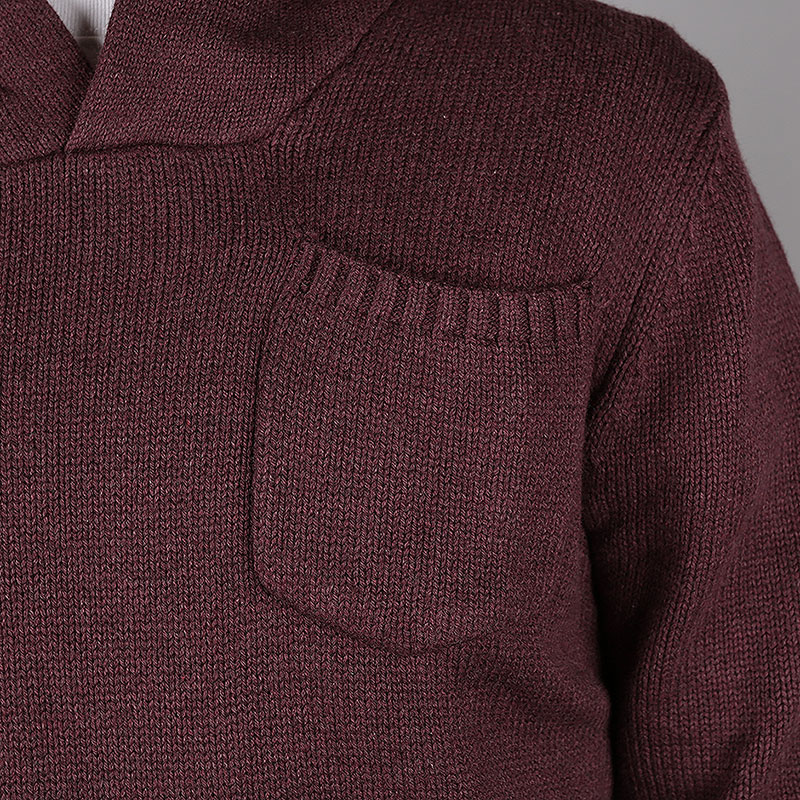 мужской бордовый свитер Wemoto Flip C202-BurgundyMelange - цена, описание, фото 3